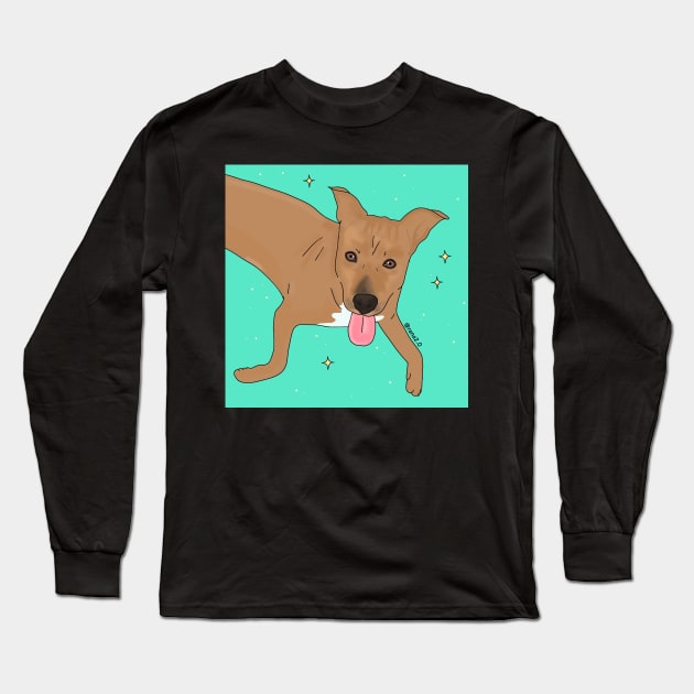 Heather Pet commission Long Sleeve T-Shirt by Ranaawadallah